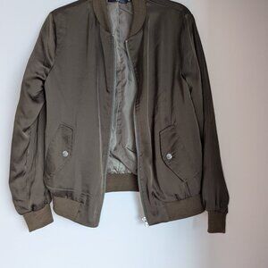 Missguided Light Bomber Jacket in Brown